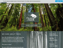 Tablet Screenshot of professionaltreecare.com